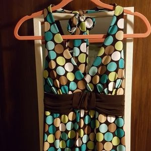 Juniors Halter Dress